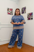 Cargar imagen en el visor de la galería, CONJUNTO INDIGO ARABESCO
