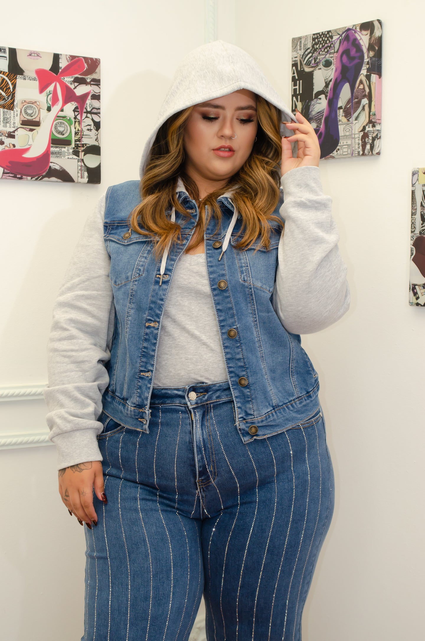 CHAQUETA JEAN CAPOTA