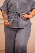 Cargar imagen en el visor de la galería, SET DENIM LINO CORRUGADO
