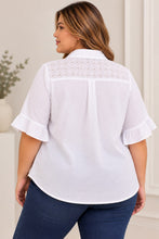 Cargar imagen en el visor de la galería, BLUSA BLANCA HOJALILLO
