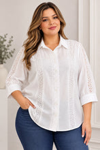 Cargar imagen en el visor de la galería, BLUSA ENCAJE BLANCA
