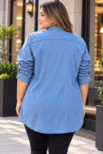 Cargar imagen en el visor de la galería, BLUSA CAMISERA DENIM

